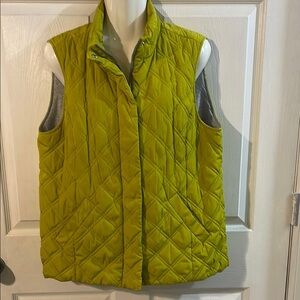 Jones New York Bright Green Quilted Vest